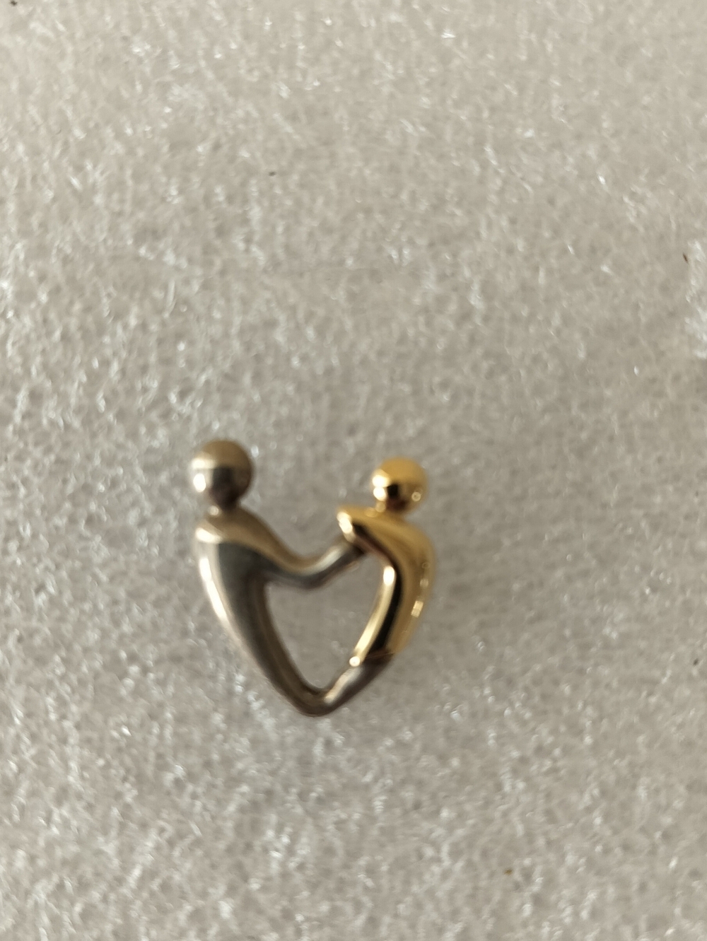 Sterling Silver 14k  Gold Mother & Child YPendant - Women Jewelry